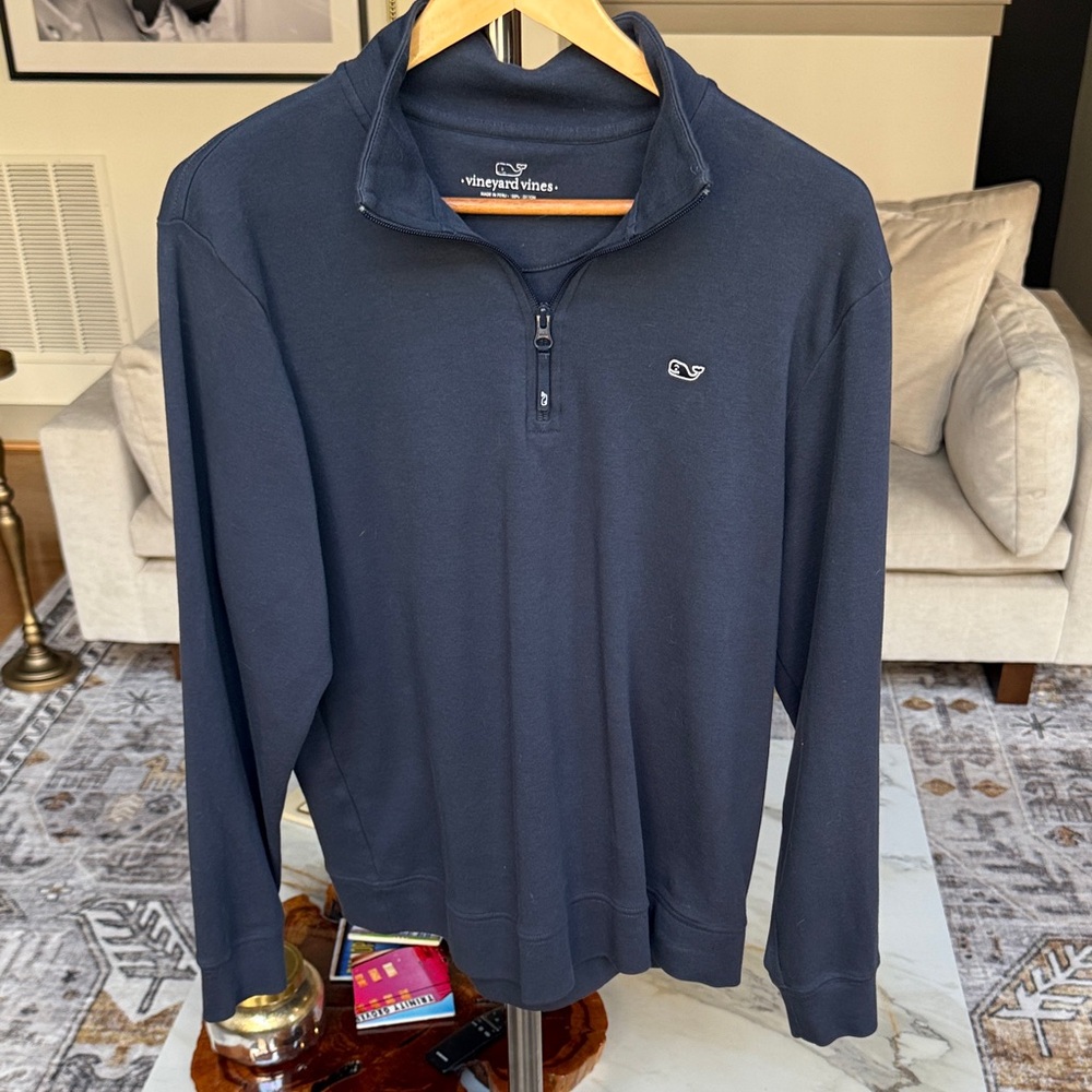 Vineyard Vines Men's Navy Quarter Zip